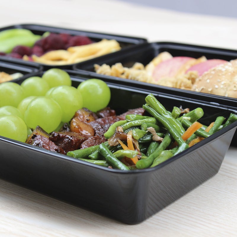 Enther Meal Prep Containers 20 pack 1 Compartment with Lids, Food Storage Bento BPA Free | Stackable | Reusable Lunch Boxes, Microwave/Dishwasher, Freezer Safe,Portion Control (28 oz) - Image 2